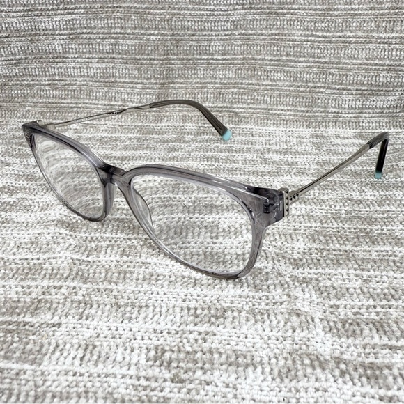 Tiffany & Co Eyeglasses Frame TF2177 2177 8270 Gray Transparent Silver 54-17-140 - Picture 2 of 9